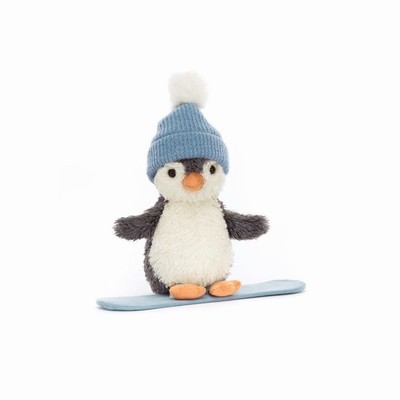 Jellycat Peanut Penguin Snowboarding USA | 84652CPYW